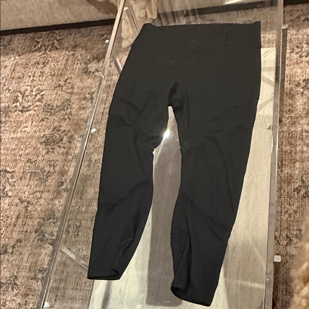 Fabletics Sheer Insert Black Leggings